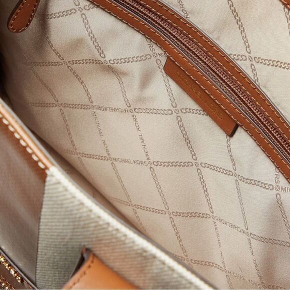 MICHAEL Michael Kors Kempner Large North-South Canvas Tote Bag - Picture 5 of 9